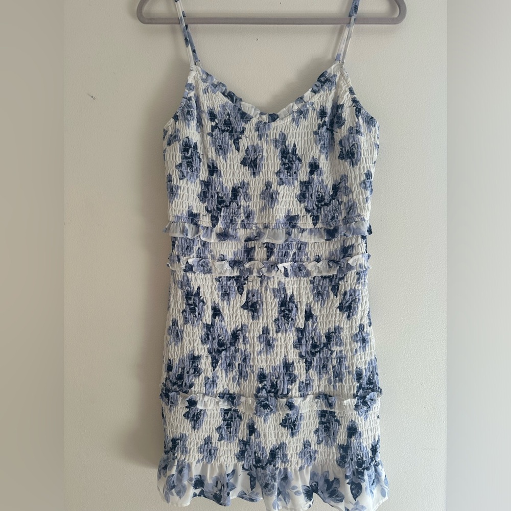 Abercrombie Blue and White Floral Dress